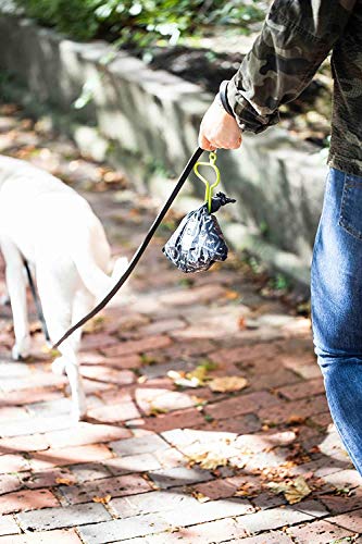 Image of The dooloop Hands Free Dog Poop Holder - Carry Pet Waste Bag with Attachable Leash Accessory for Dog Walking. Now made with Recycled /Recyclable Plastic. Maine, USA (Green)