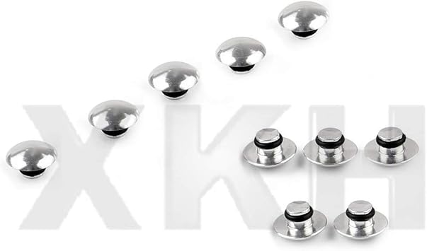 XKMT-10 PCS Universal Hex Socket Bolt Screw Nut Head Cover Cap Compatible With M8 8MM Motorcycle [B07HMCKRB2]