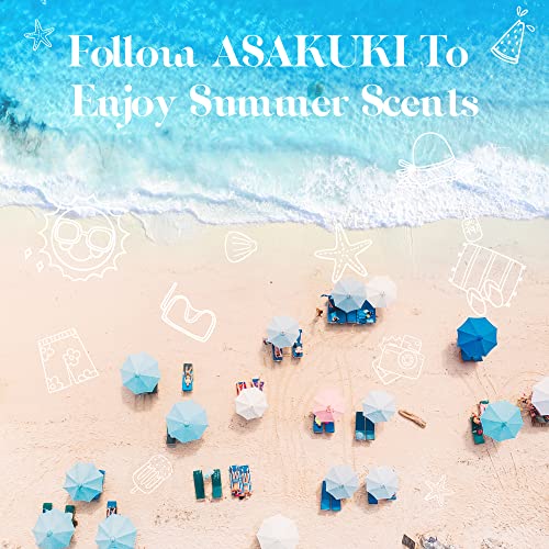 Asakuki Essential Oils, Summer Vibe Fragrance Oil For Diffusers, Humidifiers With Neroli, Pomelo, Lime, Beach, Bamboo, Peppermint Aromatherapy Oils, Clean & Fresh Scented Blend Oil, 6 X 10Ml #TOP6