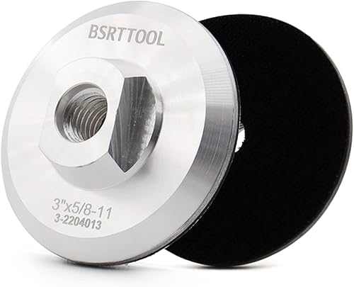 Almohadilla de respaldo de aluminio de 3 pulgadas, almohadilla de respaldo de gancho de 58 "-11 roscas para amoladora angular (3 pulgadas)