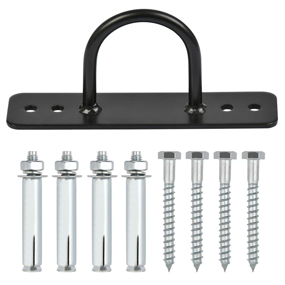 Battle Rope Anchor, Wall Ceiling Mount Anchor Bracket, Wall Mount Bracket for Suspension Straps, Gymnastic Rings, Crossfit, Aerial Yoga Swing, Hammock, Resistance Band, Battle Rope