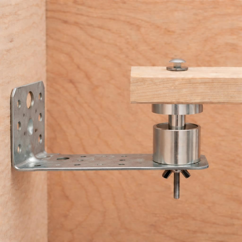 KikeriClean Milbensperre für Hühnerstange 2er Set – Aluminium CNC gefräst – Milbenfalle/Milbenstopp gegen rote Vogelmilbe (2er Set) (Milbensperre ohne Winkel & Schrauben (2er Set))