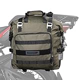 Rhinowalk バイク用サイドバッグ 防水 20L大容量 オフロード アドベンチャー用 ソフトパニアバッグ 軽量 クイックリリース キャンプ ツーリングバッグ 反射テープ付き 片側 汎用 取り付け簡単 グリンーン
