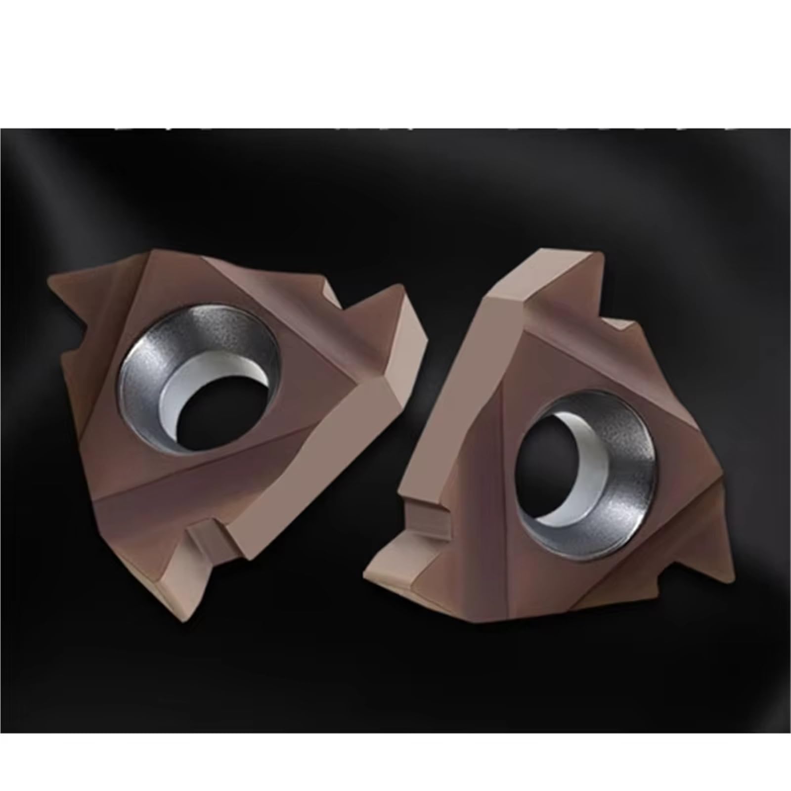 Inserto De Roscado Carburo CNC Indexable 10 Piezas Acero Inoxidable(16ER AG60 P7320)