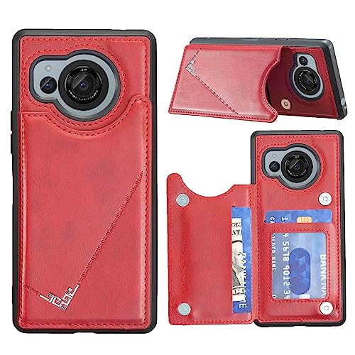 �y Antimam �z�w�ʃJ�[�h �蒠�^�P�[�X AQUOS R8 / SH-52D docomo �Ή� SHARP �X�}�z�o�b�N?�J�o�[�i ���b�h �j���� �������V���v�� �y�� �ϋv�� �J�[�h���[ �X�^���h�@�\�t�� ���z�^ �����h�~ �V���[�v�A�N�I�Xr8