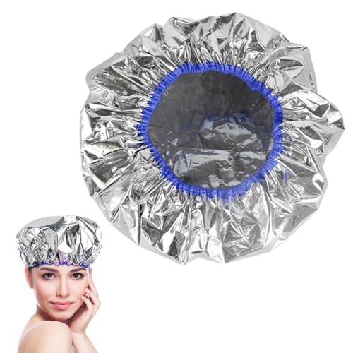 Shenrongtong Cheveux de chapeau d’aluminium,Bonnet chauffant revitalisant en profondeur pour la coloration des cheveux | Bonnets de coloration de cheveux, bonnet de douche chauffant pour femmes,