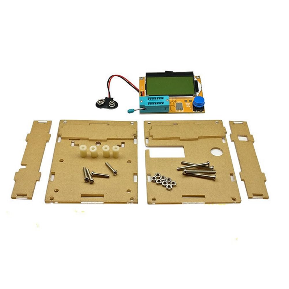Fuhjythy Lcr-T4 Meter Transistor Tester Diode Triode Capacitance Scr Inductance Multimeter Tools With Case Easy Install Easy To Use