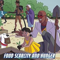 Page de couverture de Food Scarcity and Hunger: A Max Axiom Super Scientist Adventure