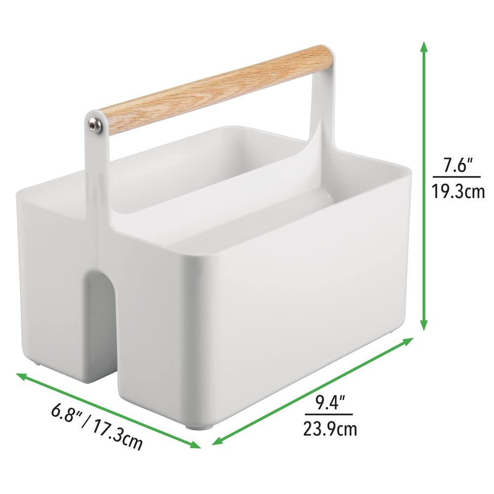Boîte de rangement de salle de bain, panier pratique avec poignée pour ranger les