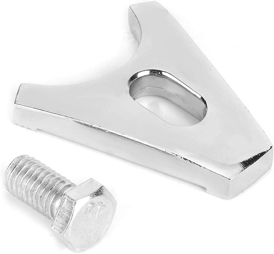 Chrome Steel Distributor Clamp Hold Down with Screw SBC Fit for CHEVY DISTRIBUTORS V8 & V6