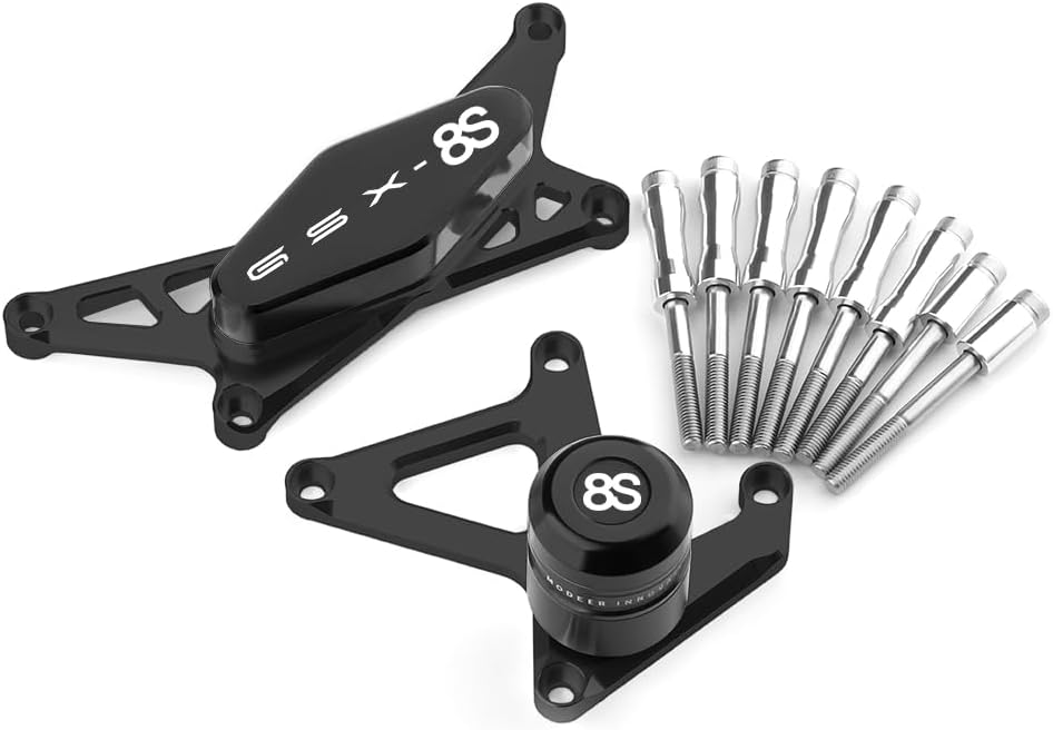 Compatible with GSX-8S 2023 2024 GSX 8S Motorcycle Frame Anti-collision Falling Protection Slider Crash gsx8s gsx8 s gsx 8s Accessories (black)