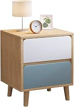 Organizador de armazenamento de mesa lateral para sofá, criado-mudo de madeira com gaveta, mesa de destaque para móveis modernos para quarto sala de estar small gift