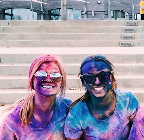 Color Blaze Holi Colored Powder - 5 Lbs Of Teal Powdered Color - For Fun Runs, Color Toss, Rangoli, Powder War, Backyard Party & Festivals - Pack Of 1 Colorful Bag - 5 Pounds In Bulk - Teal #TOP5