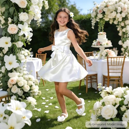 Image of Felix & Flora Toddler Flower Girl Dress Shoes Girl Ballet Flats Party School Shoes Wedding