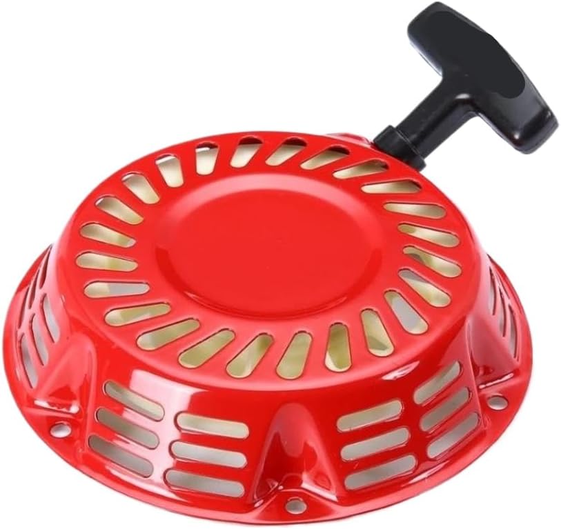 Red Recoil Pull Starter with Flange Cup Compatible with GX340 11HP GX390 13HP Lawn Mower Generator Engine(with Flange Cup)