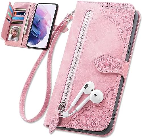 KARTXITAI Cover Compatibile con ZTE Blade V10 Vita PU Pelle TPU Silicone Portafoglio Magnetica con Disegni Motivo Animale Flip Custodia in Libro Slot Schede Custodia-Delfini,mare,luna,cielo