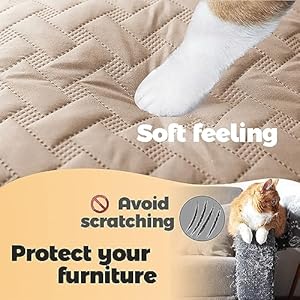   gogobunny-100-Double-Sided-Waterproof-Dog-Blanket-Soft-Bed-Pet-Cover-Reversible-Protect-Furniture-Couch-Sofa-Car-for-Puppy-Cat-Kids-Dark-BeigeLight-Beige-82x82-Inch-Pack-of-1