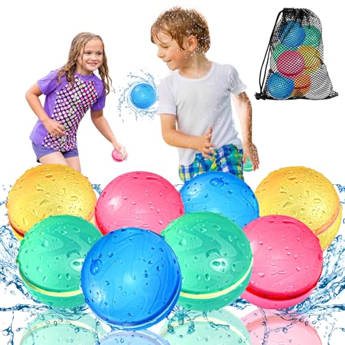 Bombes à eau réutilisables KOKODI en silicone pour piscine | 8 pièces