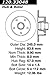 Centric Parts 120.33048 Premium Brake Rotor with E-Coating