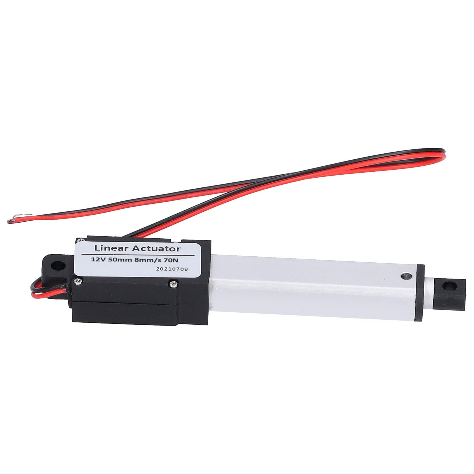Mini Actionneur de Mouvement Linéaire 50mm Course DC 12V Interrupteur de Fin de Course Interne à Faible Bruit Actionneur Linéaire pour Automobile Industriel (Course 50mm-8mm/s-70N)