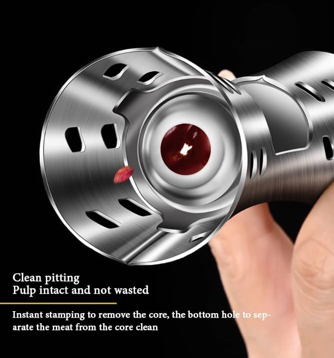 Miniatura 3 de Herramienta de deshuesador de cerezas, herramienta de extracción de semillas de cereza, acero inoxidable 304, herramienta de extracción de núcleo de