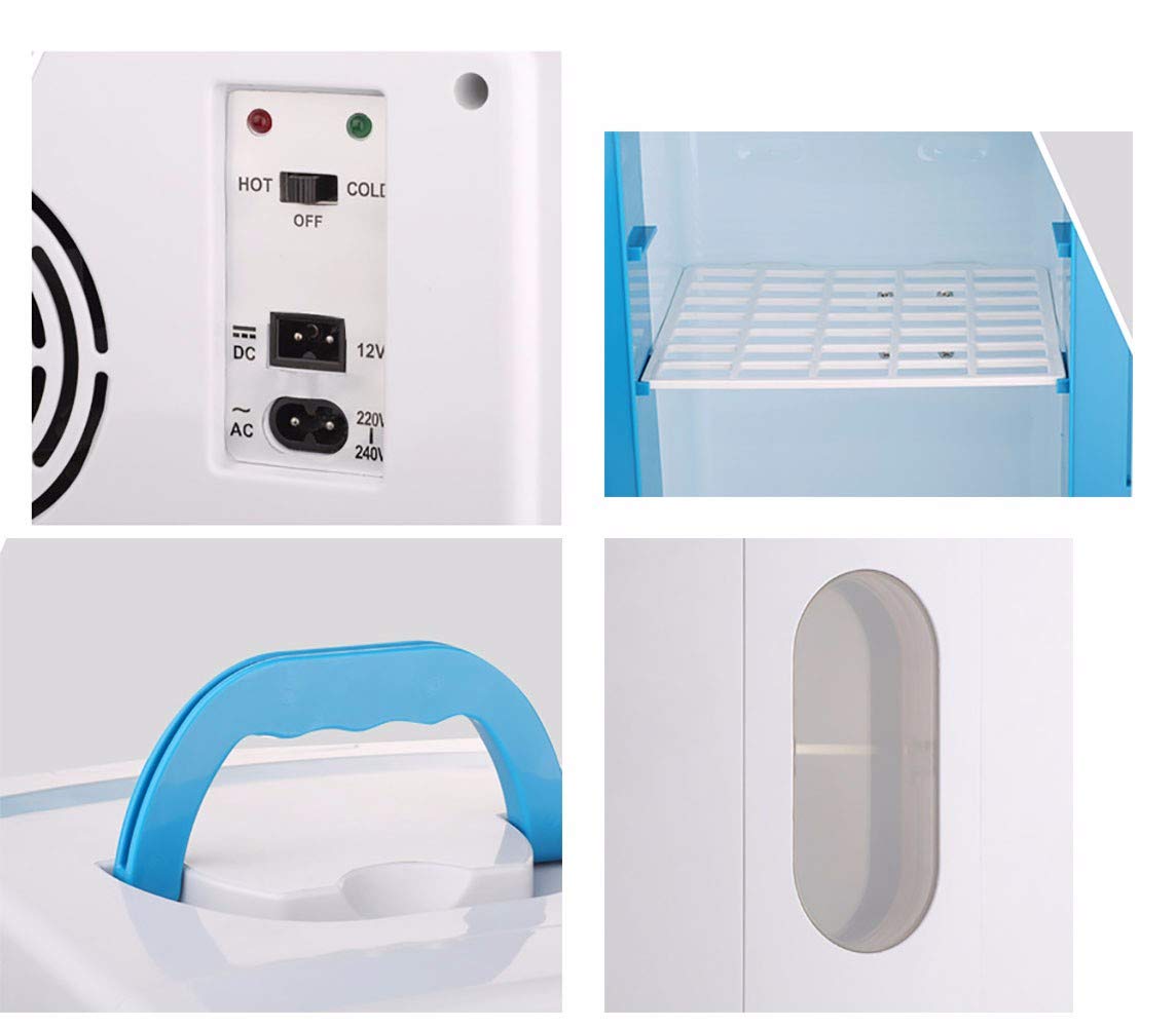 Congelatori pozzetto12V Frigorifero Portatile per Auto Piccolo Frigorifero 6—10 L Frigorifero e scaldabiberon per Viaggi di Picnic all'aperto in Ufficio a casa