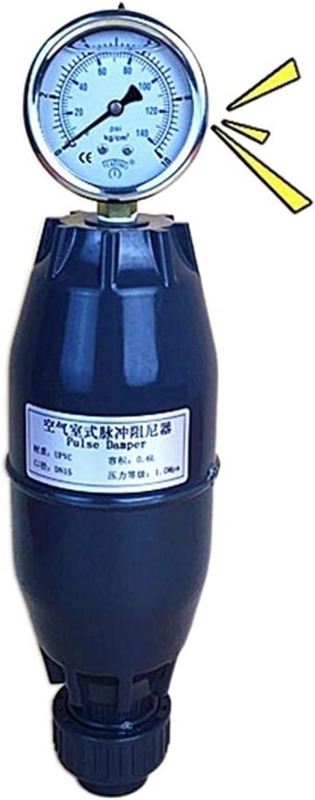 3/4" 0.9L Air Type Pulse Dampers DN20 PVC Volumetric Buffer Tank Fittings Metering Pump Valve 25mm 1.6Mpa(TYPE1)