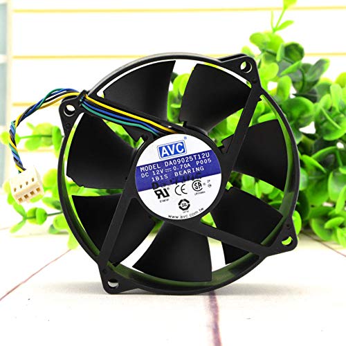 AVC DA09025T12U 9025 9CM 12V 0.7A computer CPU chassis wind power 4Pin Connector PWM fan