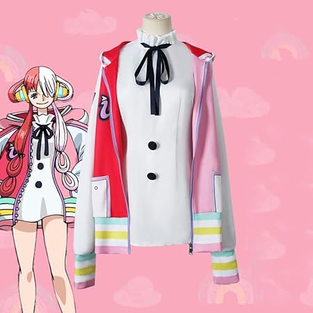 Amazon Plmk 世界の歌姫 ワタ Uta コスプレ衣装 ワンピース One Piece Film Red 制服 仮装 コスチューム 通気性 快適 Cosplay 舞台演出服 舞台装 演出服 変装グッズ 人気アニメ キャラクター ハロウィン Cosplay 撮影 男性 女性 学園祭 文化祭 漫遊展