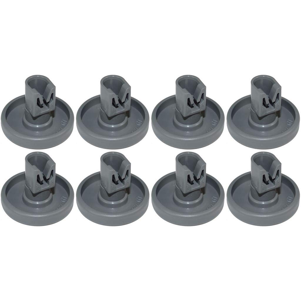 Ufixt Grey Dishwasher Lower Basket Wheels Pack Of 8 Compatible With Aeg Favorit