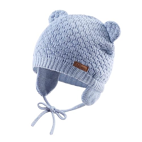 XIAOHAWANG Baby Wintermütze Jungen Mädchen Warmer Strickmützen...