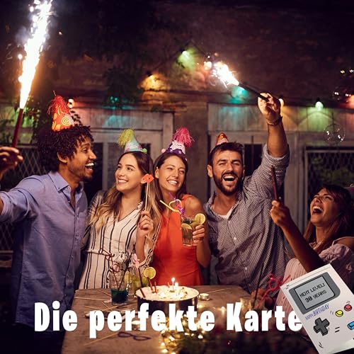 Lovely Cards Gameboy Karte - 30. Geburtstag Mann Frau – Geschenk Mann 30 Jahre – Geburtstagskarte Zocker – Geschenkidee 30 Jahre (A6) (30 Jahre) - Karte zum 30 Geburtstag Freund Freudin