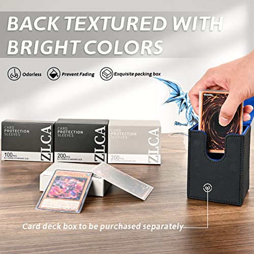 Zlca Clear Card Sleeves For Japanese Game Cards (100Ct), Matte Card Sleeves For Standard Sized Trading Yu-Gi-Oh Digimon Playing And Photo Cards 62 * 89Mm(Clear) #TOP6