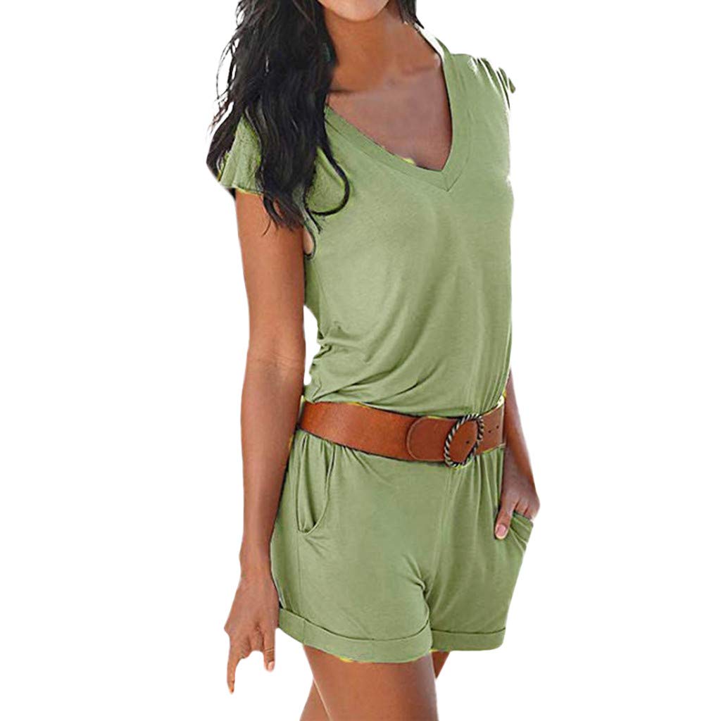 Women Summer Jumpsuit Mosstars Ladies Sale Holiday Solid Color - Main Image