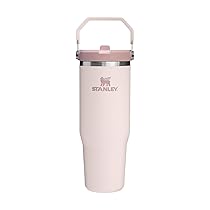 Stanley Flip Straw Tumbler 1.0 Borraccia Con Cannuccia 0.89L – Fredda Per 12 Ore – Borraccia Termica Senza BPA – Bottiglia Acqua Facile Da Trasportare – Lavabile In Lavastoviglie – Rose Quartz