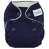 GroVia Newborn All in One Snap Reusable Cloth Diaper (AIO) (Arctic)