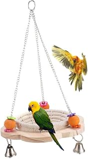 Balacoo Brinquedo Para Pássaros Brinquedos Para Pássaros Pequenos Brinquedos De Forrageamento Para Pássaros Brinquedo De Mordida De Papagaio Rede De Poleiro De Pássaros Brinquedo De