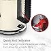 Russell Hobbs KE5550CRR Retro Style 1.7L Electric Kettle, Cream