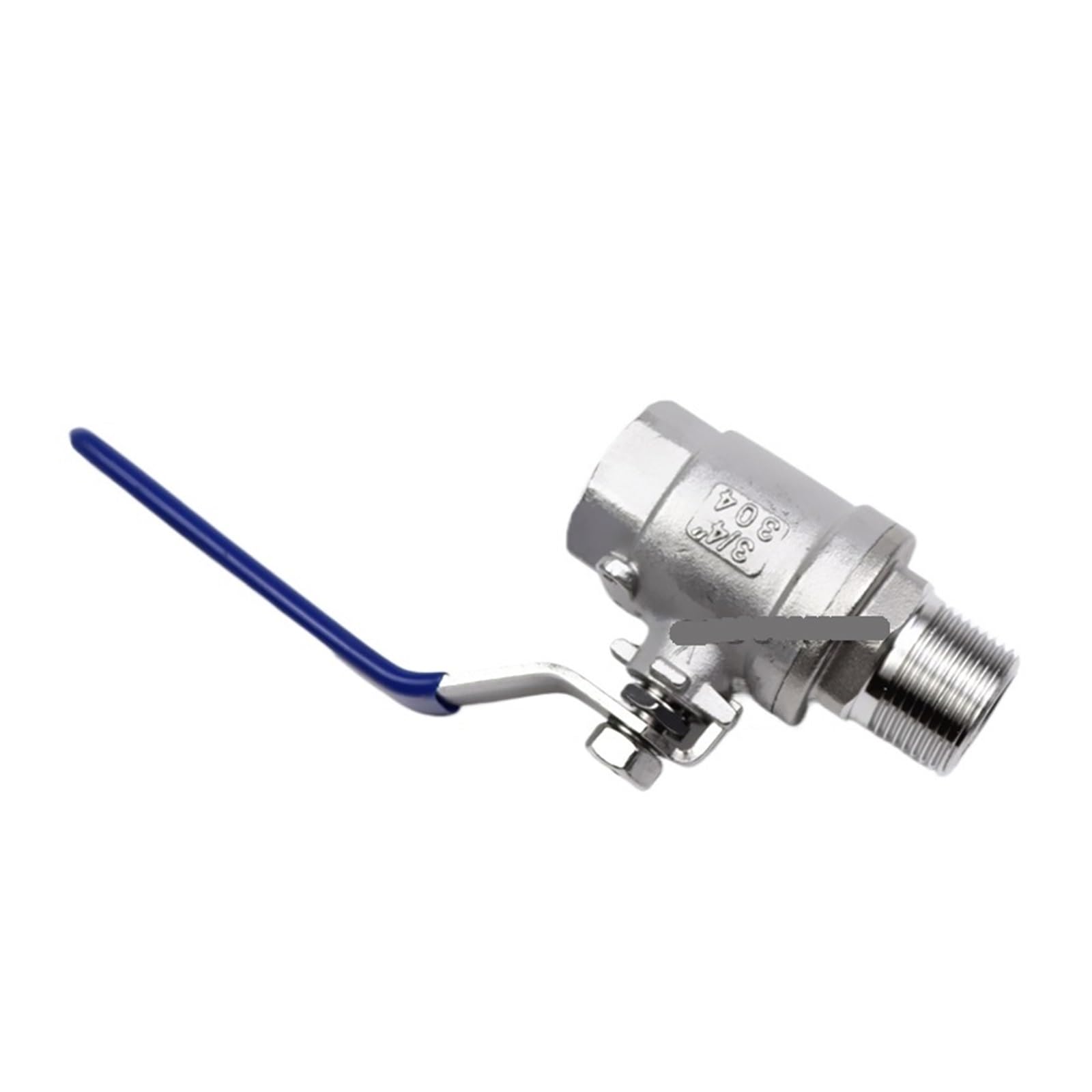 valvola a sfera 1/4“ 3/8“ 1/2” 3/4” 1” 1-1/4” 1-1/2” BSP Femmina-Maschio Diritto Due Pezzi Porte Complete Valvola a Sfera in Acciaio Inox 304(3/4")