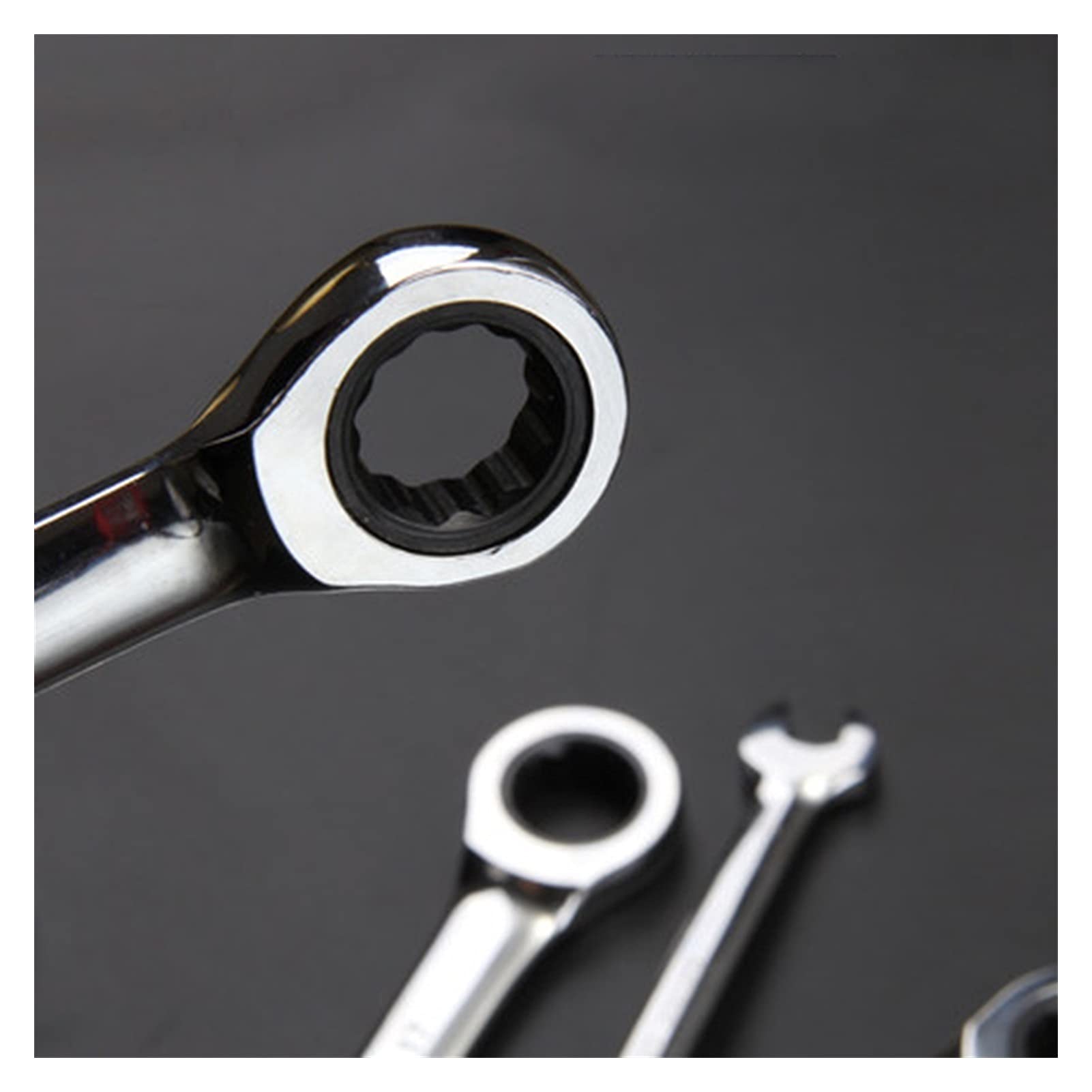 Llave Ajustable, Llave De Tubo, Juego De Llaves, Juego De Llaves De Tubo, Llave De Trinquete, Juego De Llaves De Trinquete Herramientas Clave De Cabeza Fija De Acero Cromado Llave De Tubo Universal (C