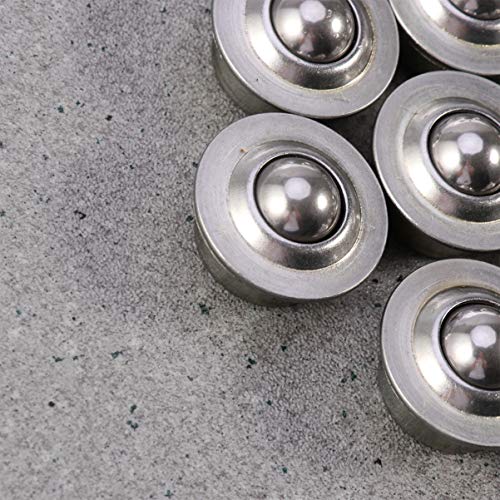 Hemoton 10Pcs Rolamento Rolamento Esfera de Aço Rodízios de Rolamento Flange Unidade de Transferênci
