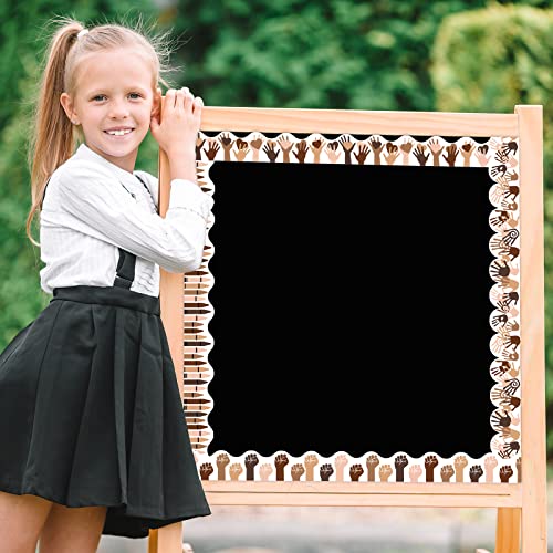 Image of 69ft Diversity Bulletin Board Borders Stickers Equality Growth Mindset Bulletin Trim Borders Stickers for School Classroom Sunday School Office Party Wall Decor