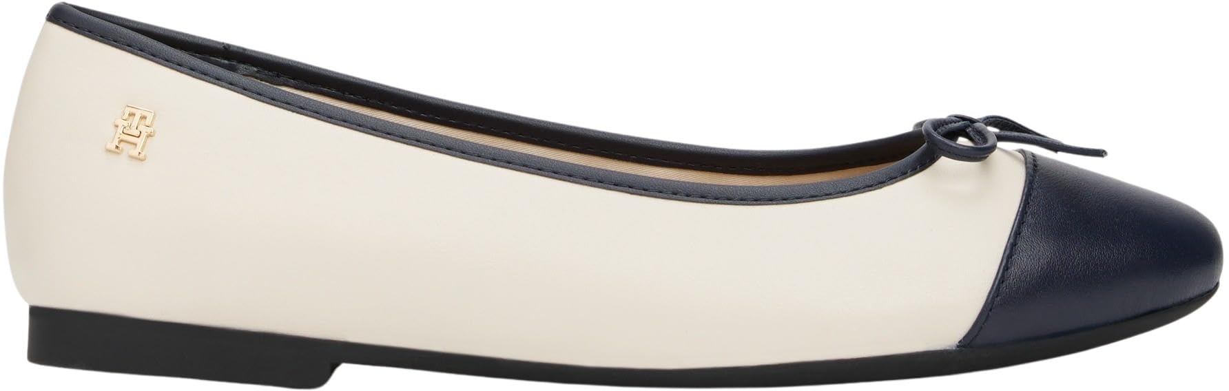 Tommy Hilfiger Donna Ballerine Toe cap in Pelle