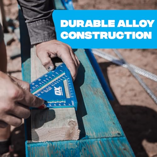 OX Tools Pro Aluminium Rafters Square Metric - 180mm, Blue 4 OX Tools Pro Aluminium Rafters Square Metric - 180mm, Blue - Image 4