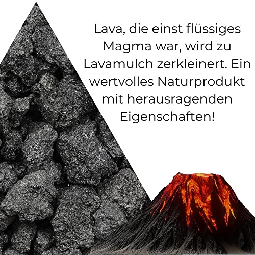 Lavamulch Garpet Lavastein Lavagranulat für Garten und Pflanzen