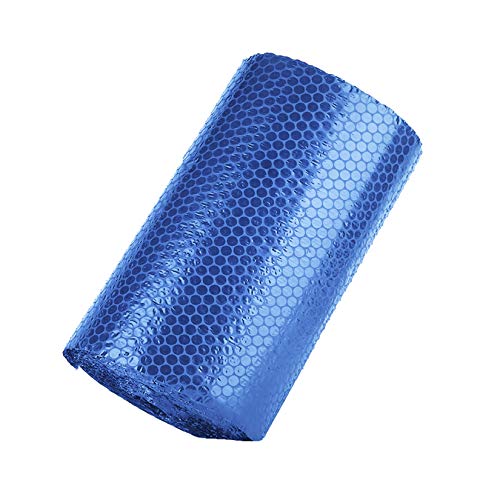 YOHI 1 Rolls of Air Bubble Rolls,12×36 feet, Blue Bubble Cushioning Wrap Used for Packaging and Transporting Goods, with Anti-Damage Buffer Tape