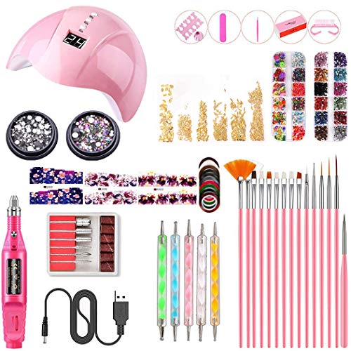 DIY Nail Art Tools Decoration Kit, Nail Art Kit False Nail Tips Nail Gel Polish Starter Kit Practical Dry Nail Kit Nail Tool Set DIY Nail Art Tools Decoration Kit, Nail Art Kit False Nail Tips Nail Gel Polish Starter Kit Practical Dry Nail Kit Nail Tool Set