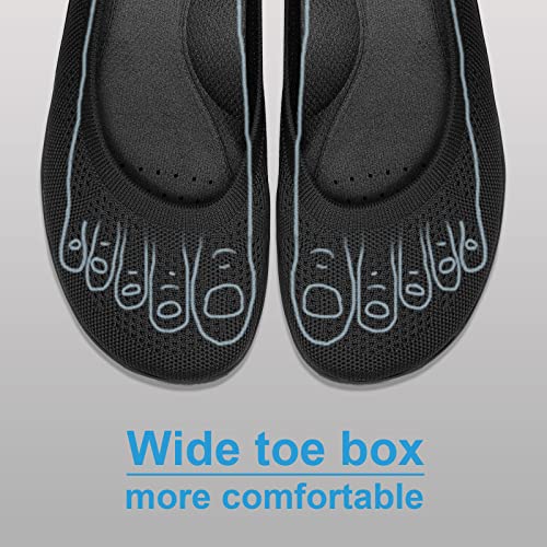KBZone Women's Flats Slip on Ballet Flats Wide Toe Box Comfortable Walking Shoes3