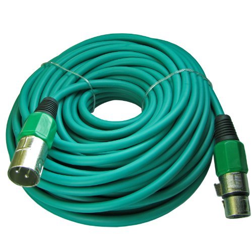 XLR maschio a femmina 3PIN microfono lo-z prolunga cavo Custom Colors 100ft Green