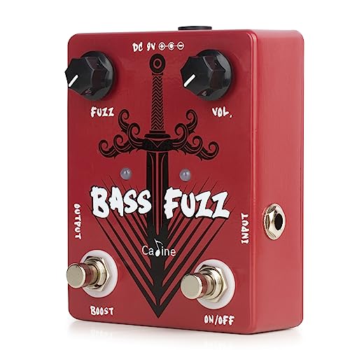 Caline CP-82 Bass FUZZ Pedal with Boost Effect True Bypass 9V Bass Pedal